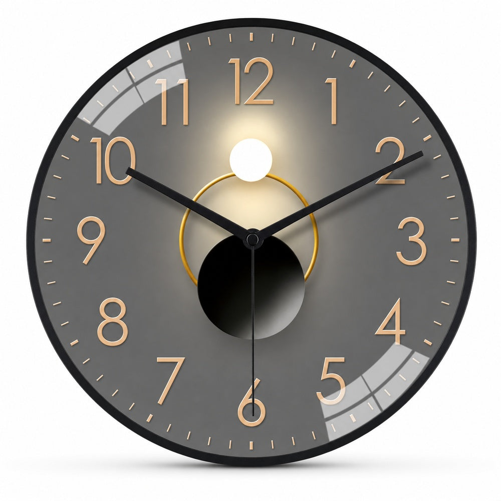 Modern Minimalist Wall Clock Shadow Effect