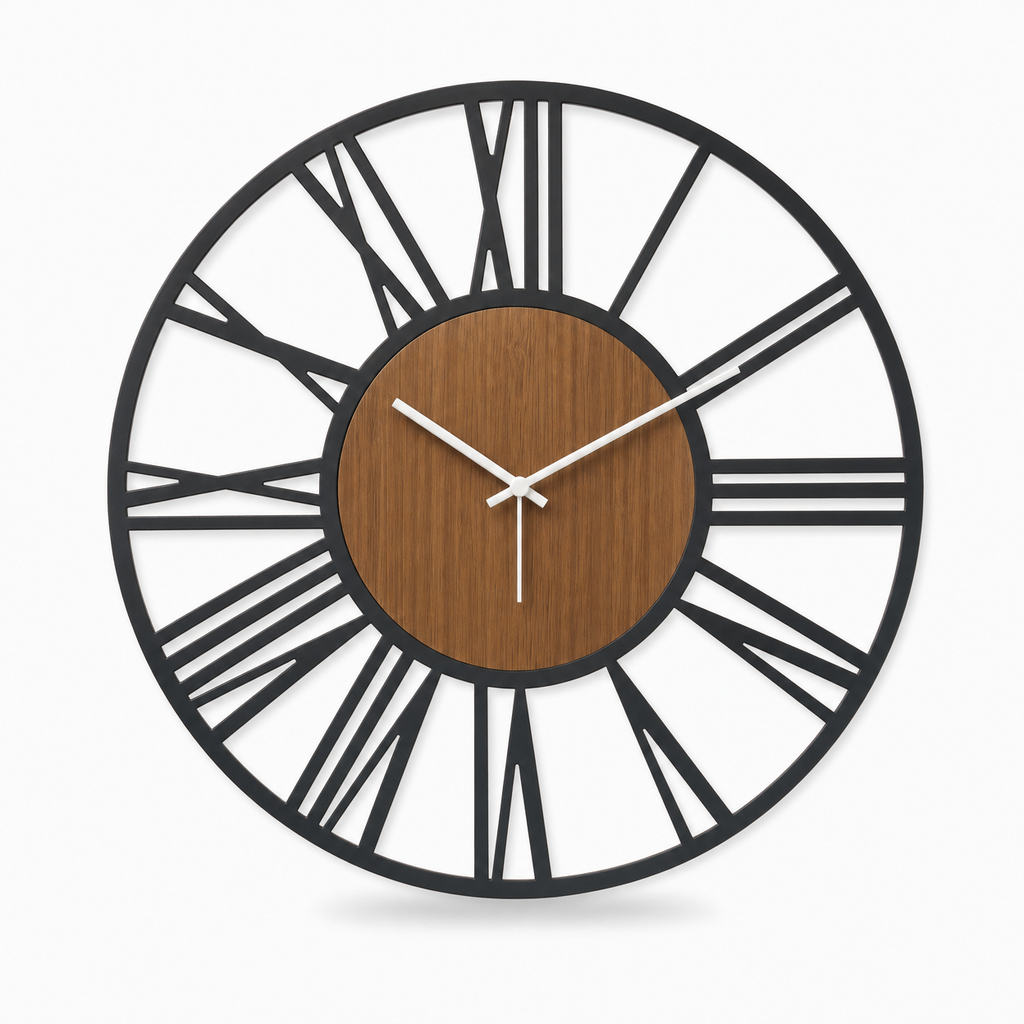Scandinavian Wooden Wall Clock