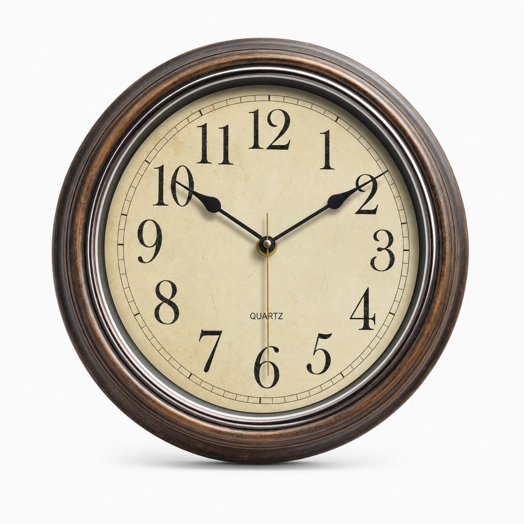 Vintage Silent Wall Clock Living Room