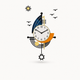 Nautical Sailboat Wall Clock
