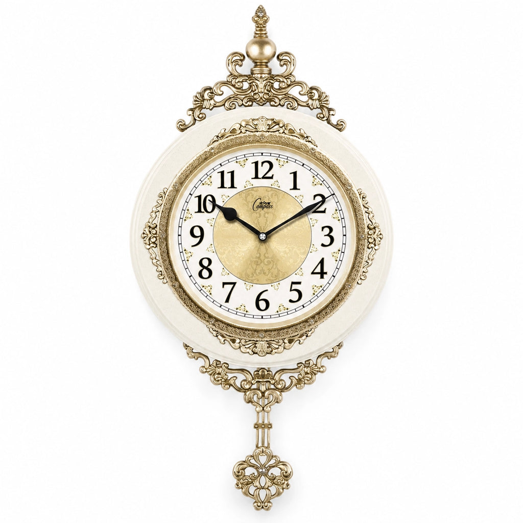 Vintage European Wall Clock Pendulum