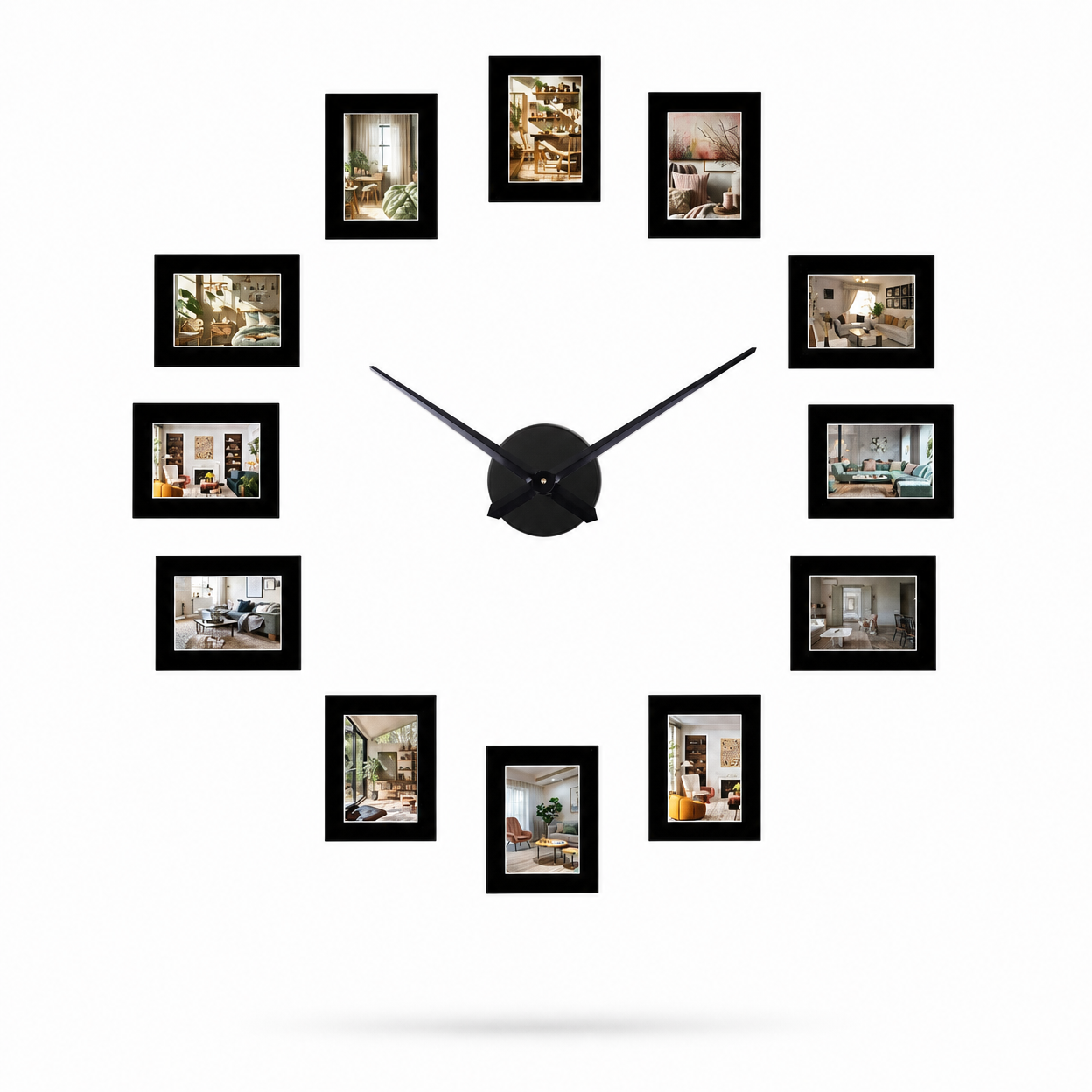 Modern Photo Frame Wall Clock