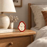 Royal Opera Wavy Wooden Table Clock