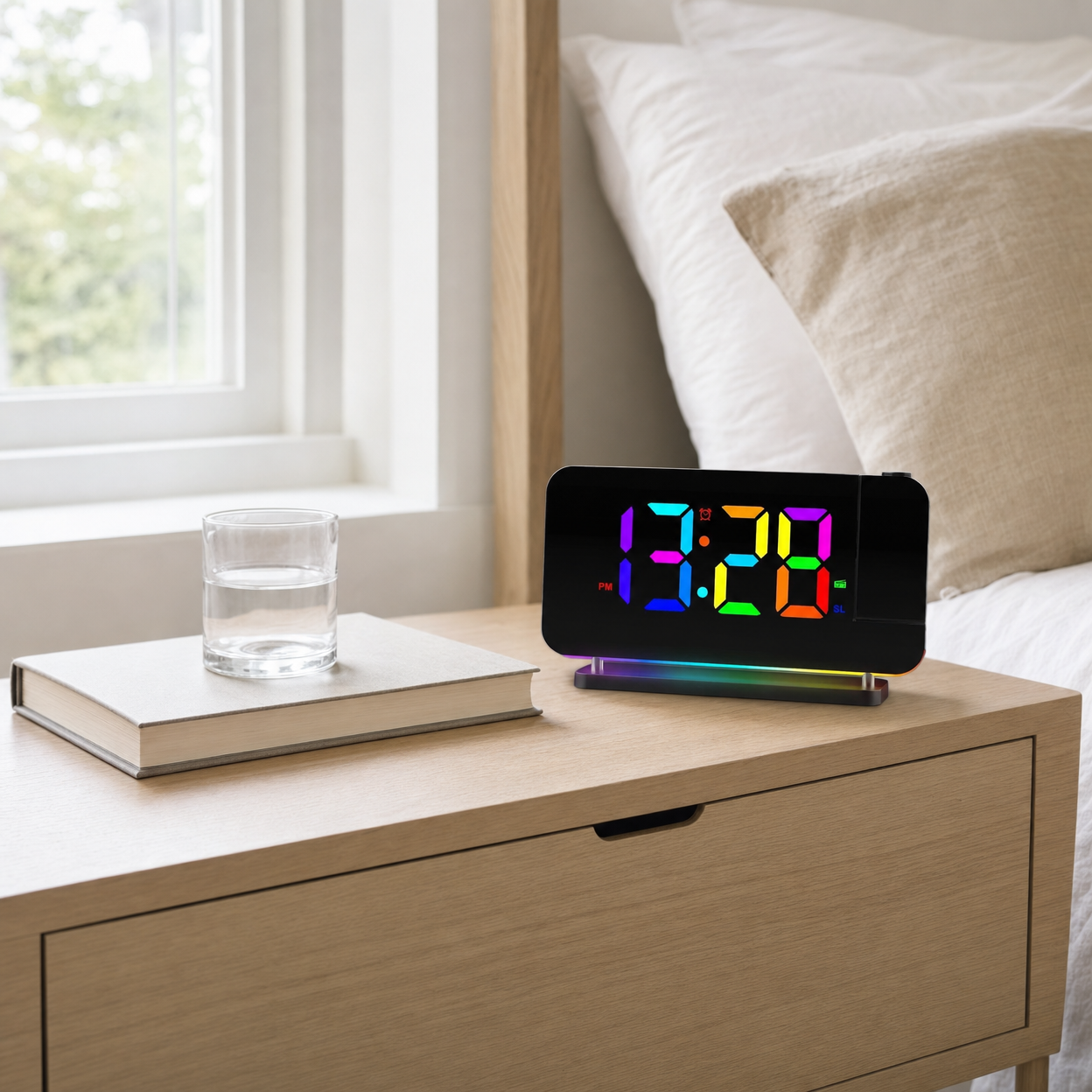 Kids Alarm Clock Projector Radio