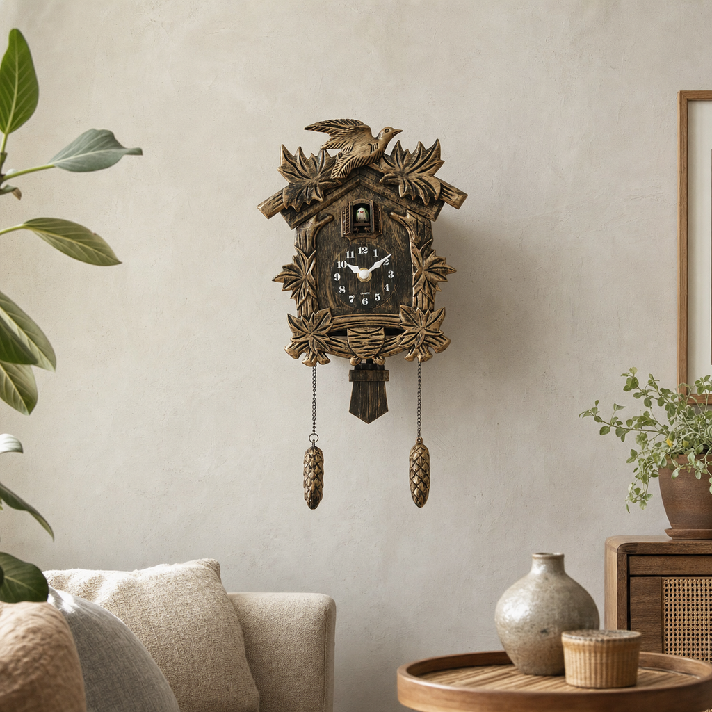 Vintage Pendulum Cuckoo Clock