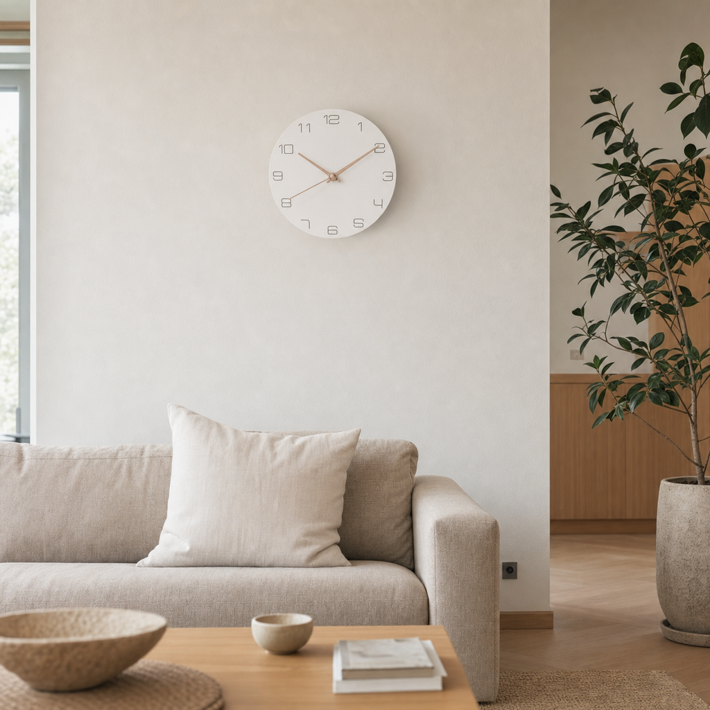 Silent Open Numeric Wall Clock