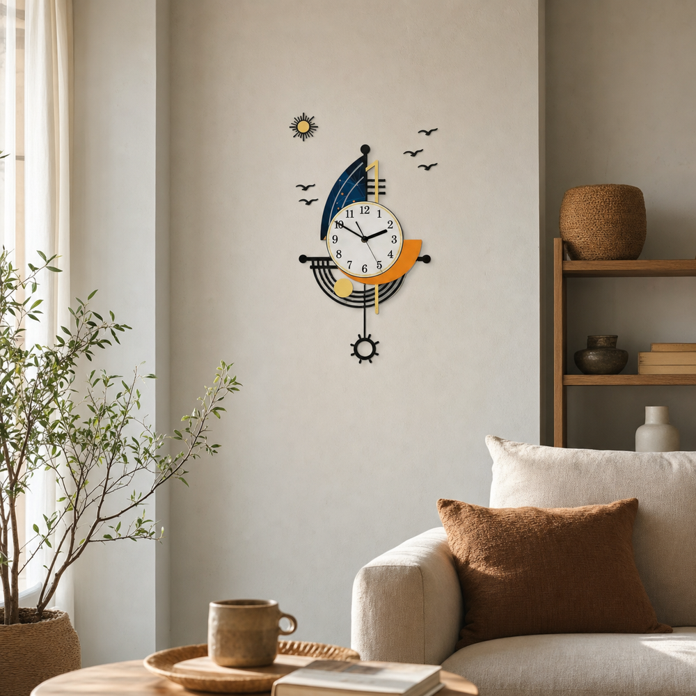 Nautical Sailboat Wall Clock