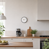 Sitting Room Wall Clock Minimalist Black