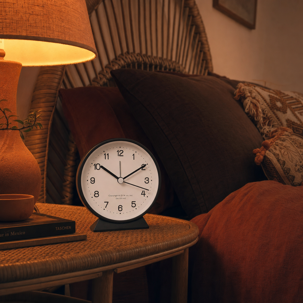 Classic Twin Bell Silent Alarm Clock