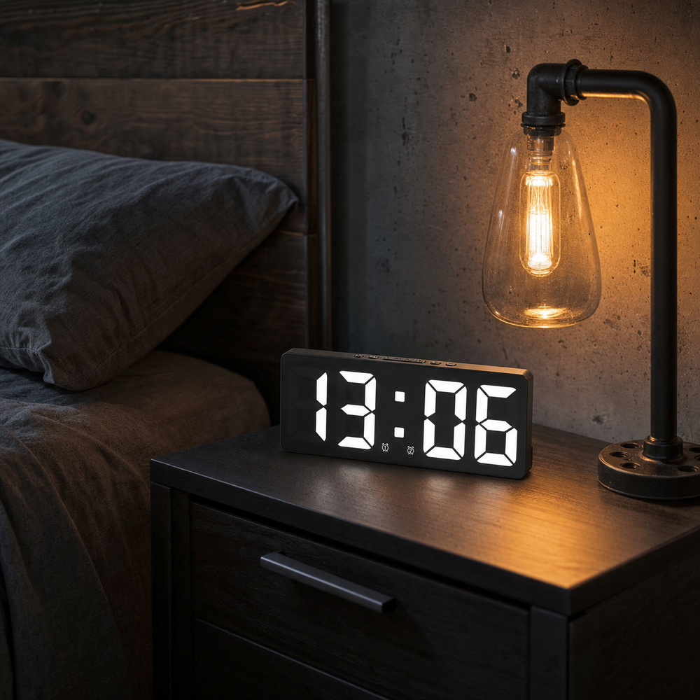 Alarm Clock Large Display For Seniors