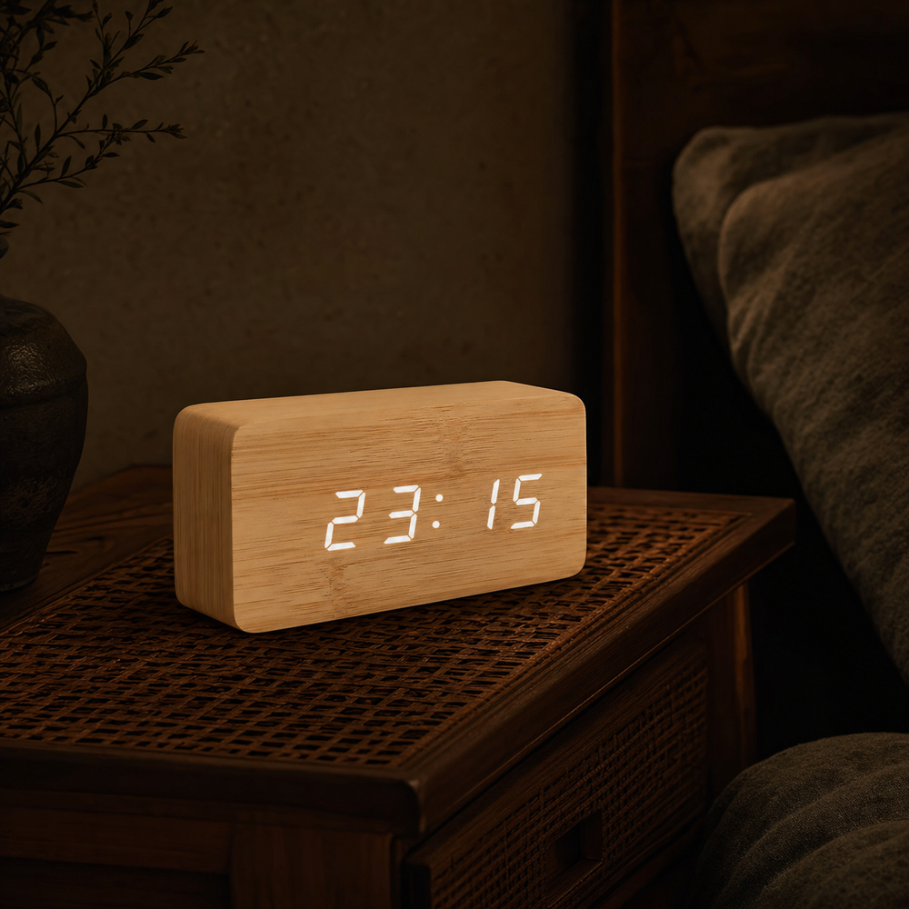 Digital Alarm Clock Temperature Display