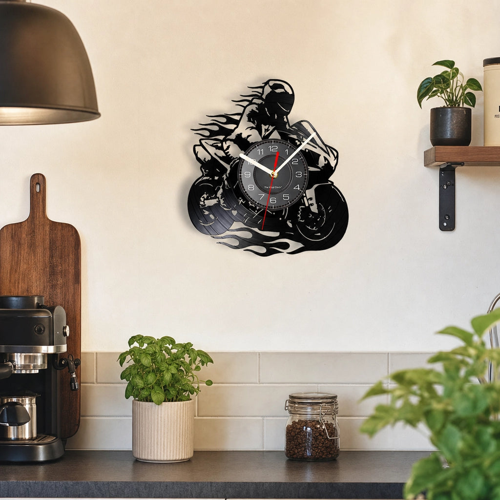 Motorcycle Design Wall Clock