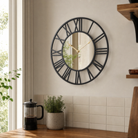Modern Mirrored Wall Clock Silent