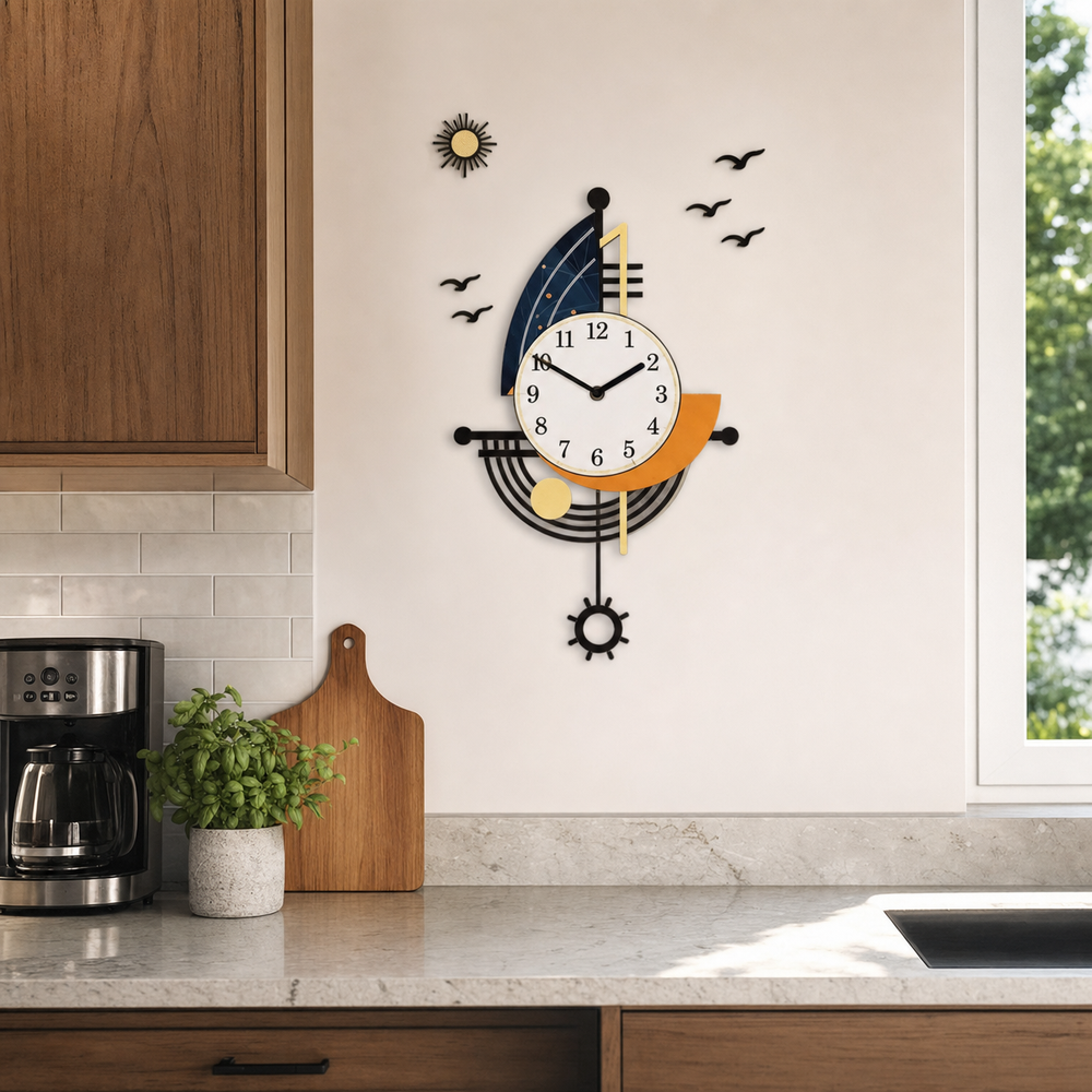 Nautical Sailboat Wall Clock