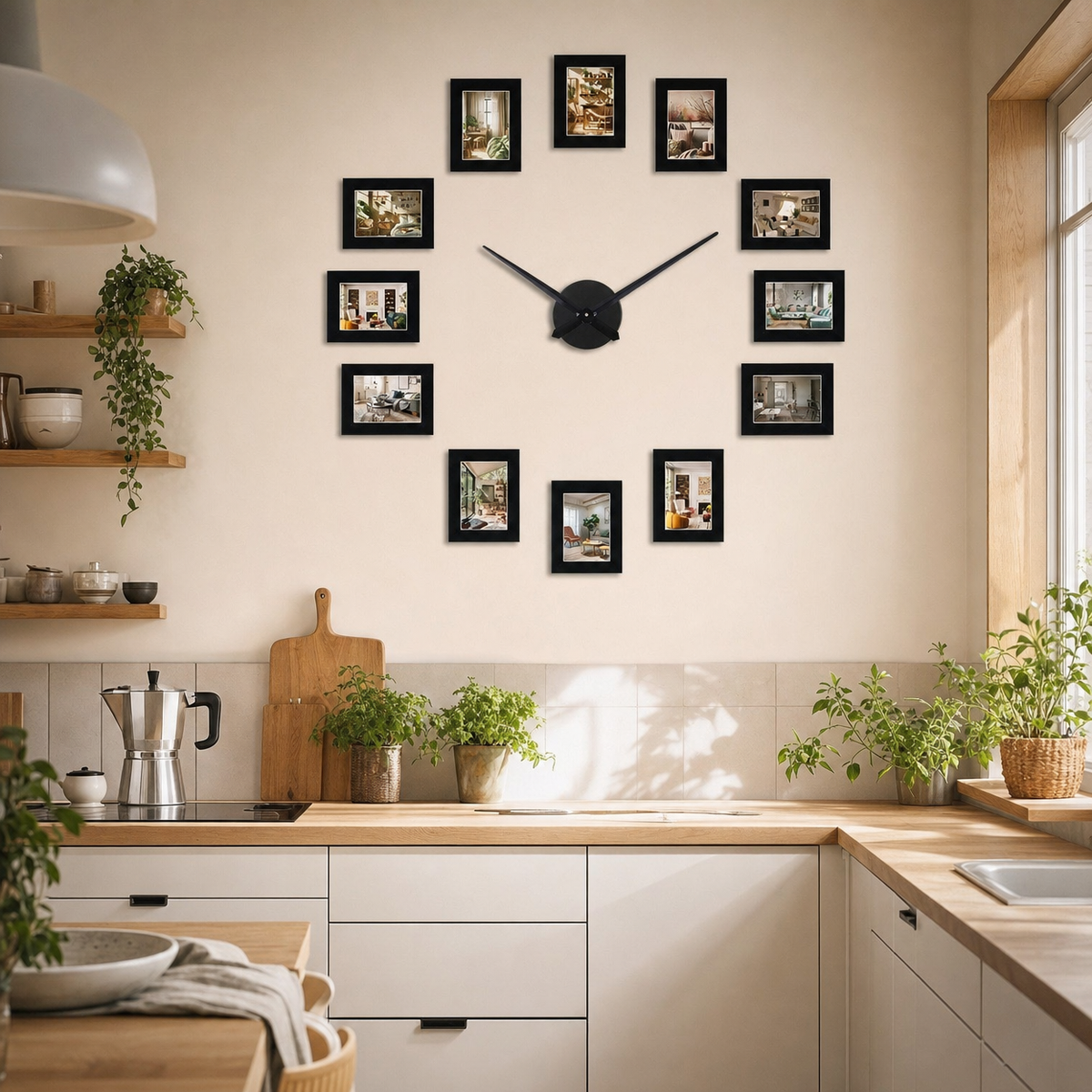 Modern Photo Frame Wall Clock