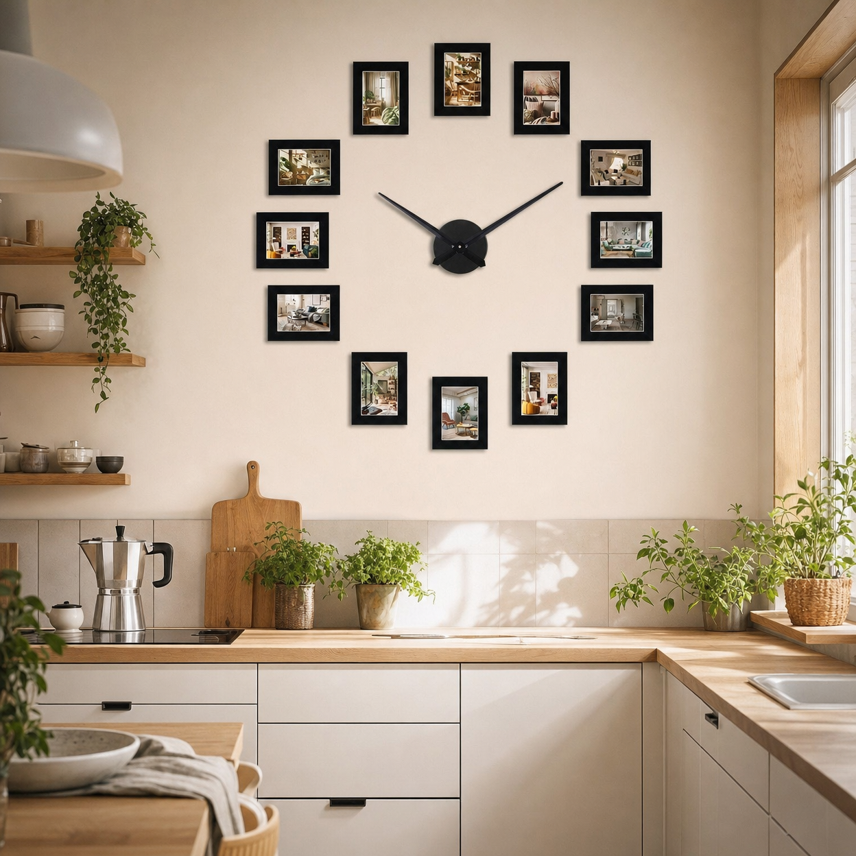 Modern Photo Frame Wall Clock