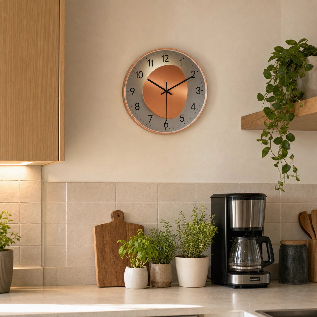 Modern Kitchen Wall Clock Silent Movement