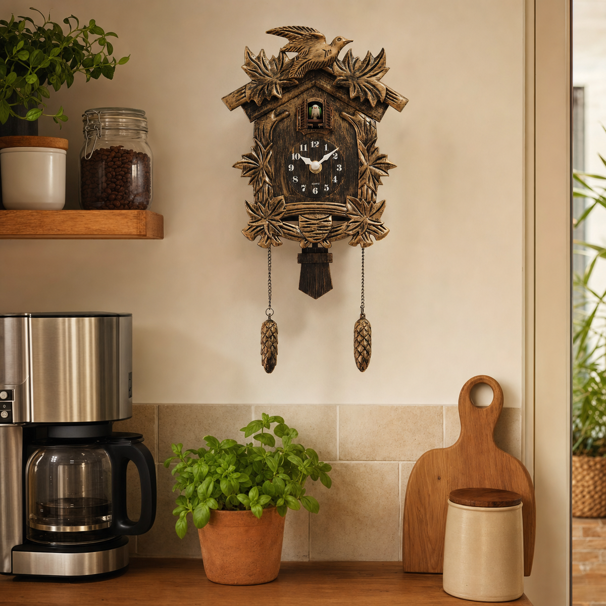 Vintage Pendulum Cuckoo Clock