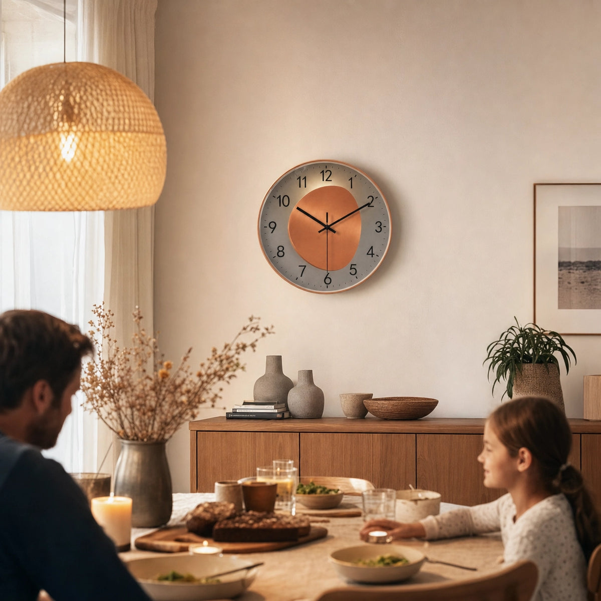 Modern Kitchen Wall Clock Silent Movement