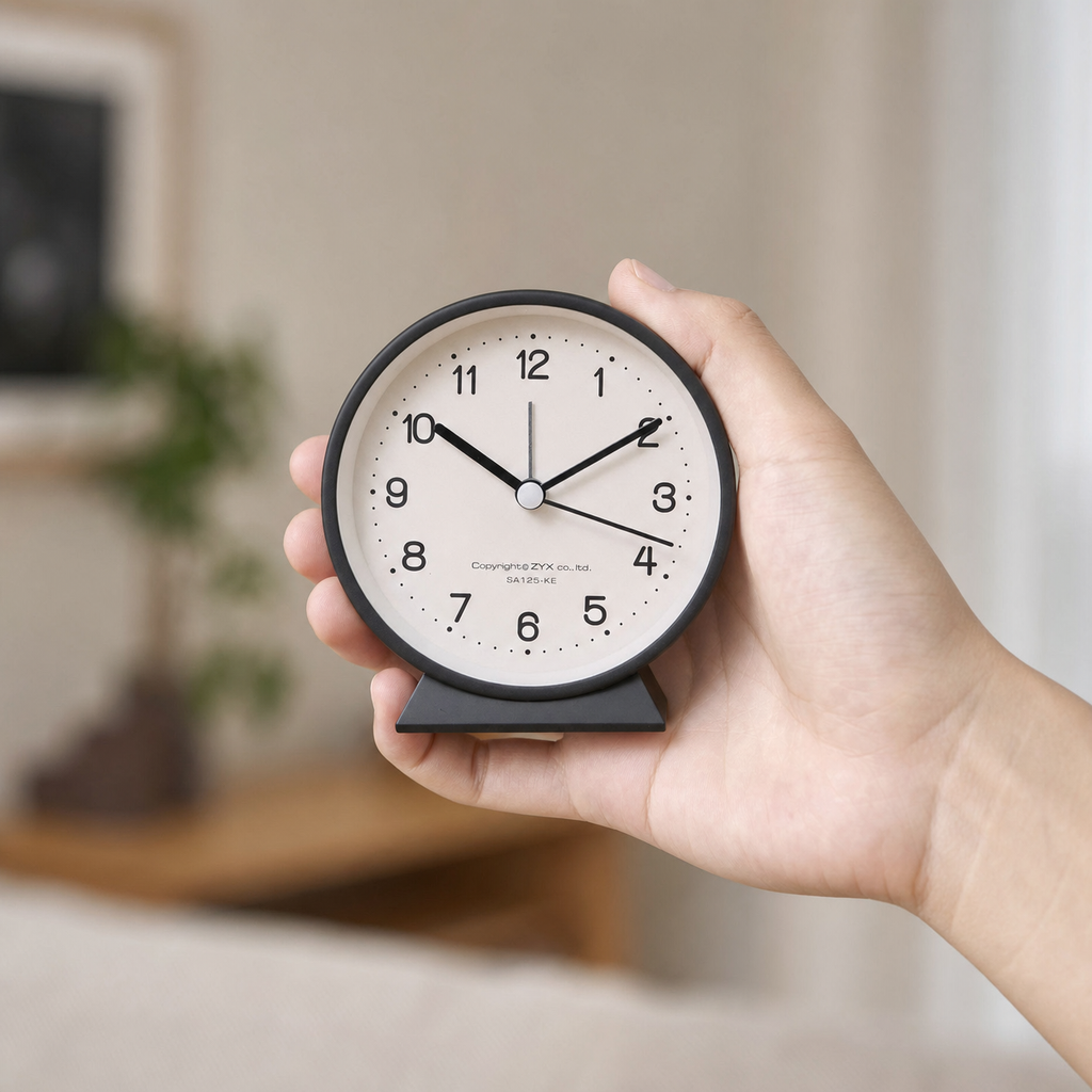 Classic Twin Bell Silent Alarm Clock