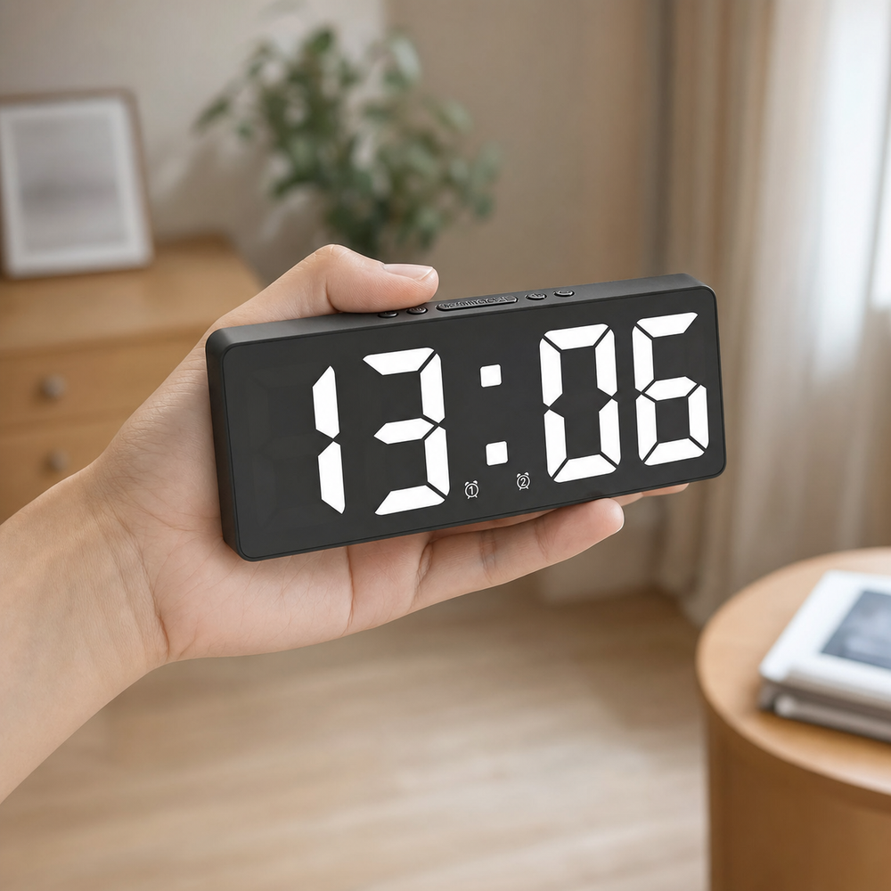 Alarm Clock Large Display For Seniors