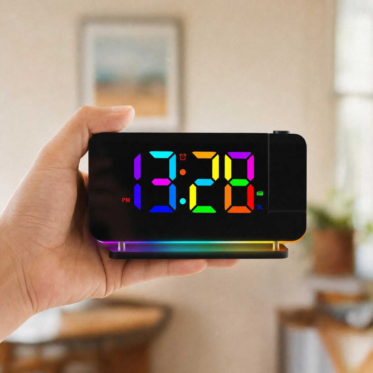 Kids Alarm Clock Projector Radio