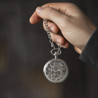 Vintage Skeleton Pocket Watch