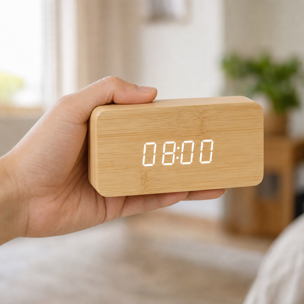 Digital Alarm Clock Temperature Display