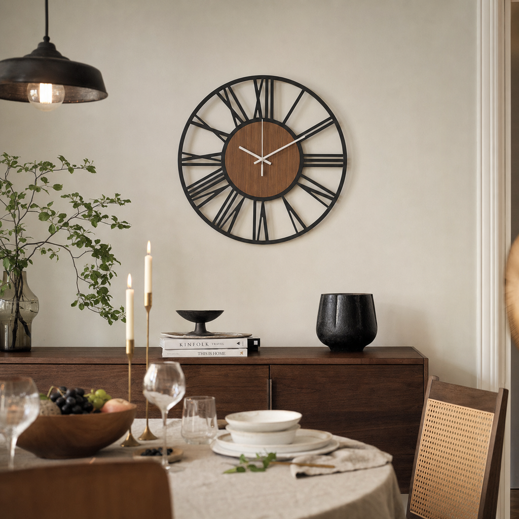 Scandinavian Wooden Wall Clock