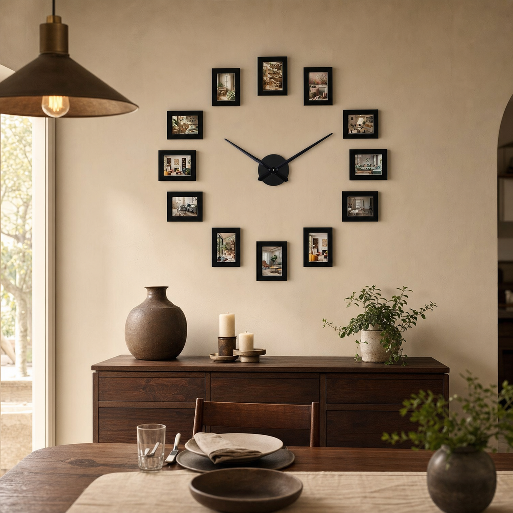 Modern Photo Frame Wall Clock