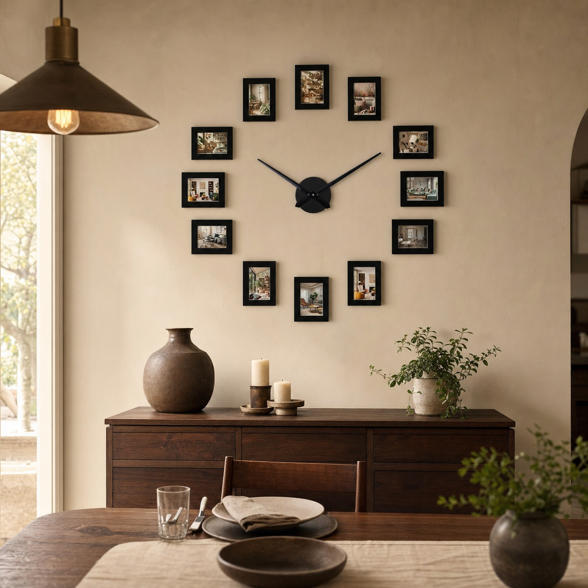 Modern Photo Frame Wall Clock