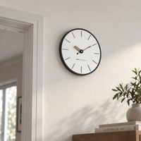 Sitting Room Wall Clock Minimalist Black