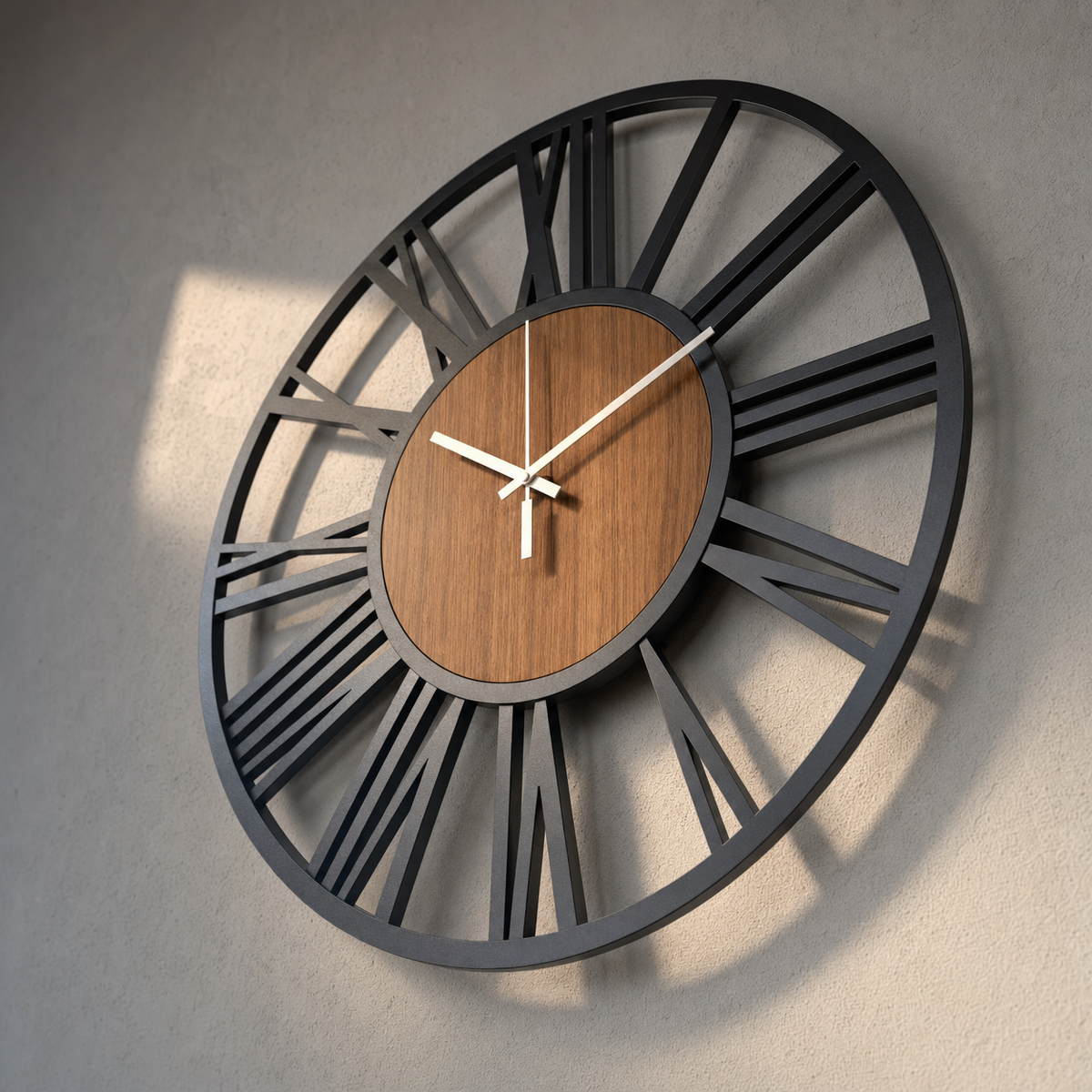 Scandinavian Wooden Wall Clock