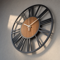Scandinavian Wooden Wall Clock