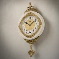 Vintage European Wall Clock Pendulum