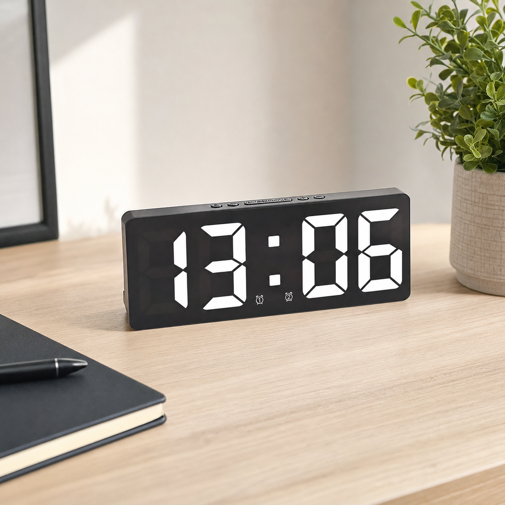 Alarm Clock Large Display For Seniors