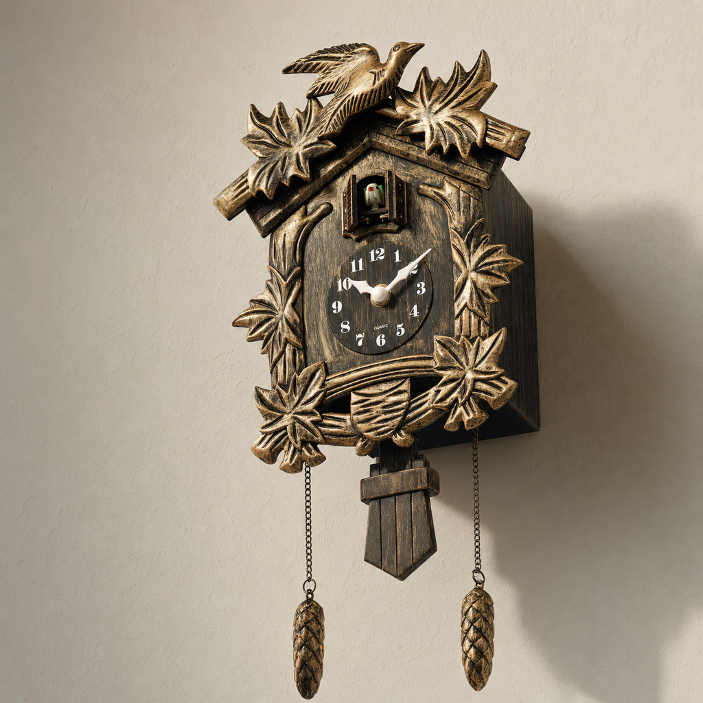 Vintage Pendulum Cuckoo Clock