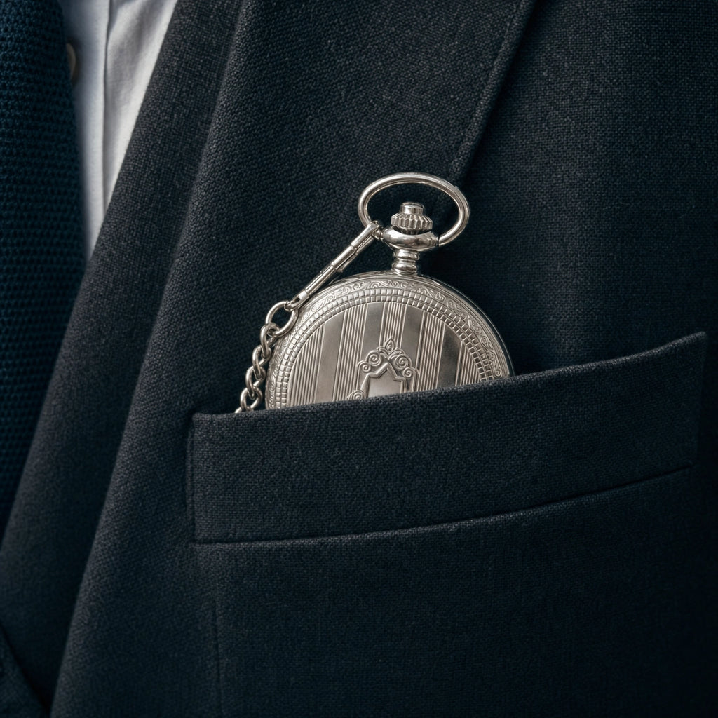 Pocket Watch Open Face Skeleton