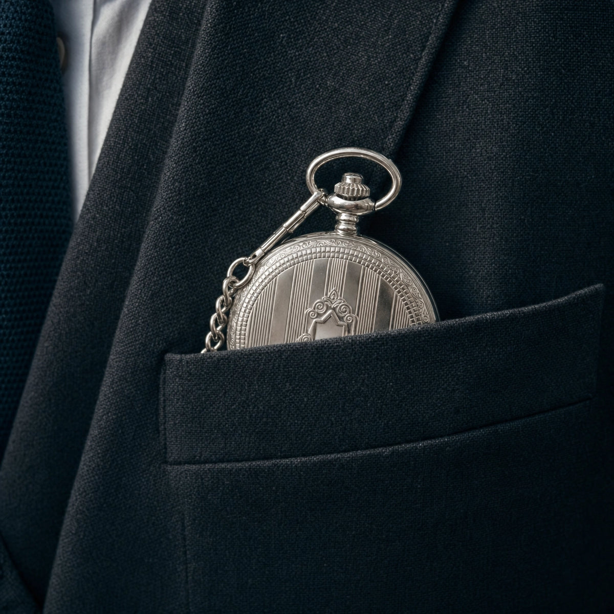 Pocket Watch Open Face Skeleton