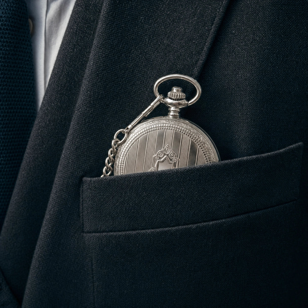 Pocket Watch Open Face Skeleton