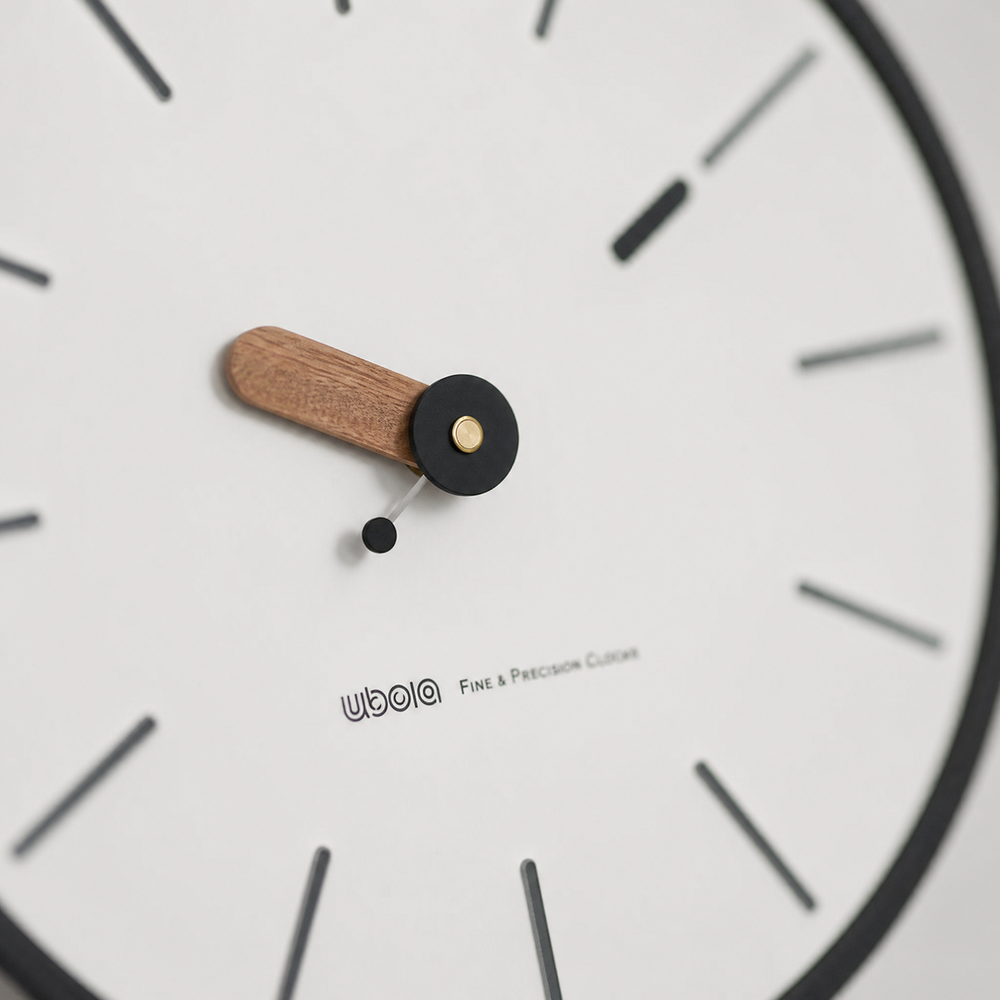 Sitting Room Wall Clock Minimalist Black