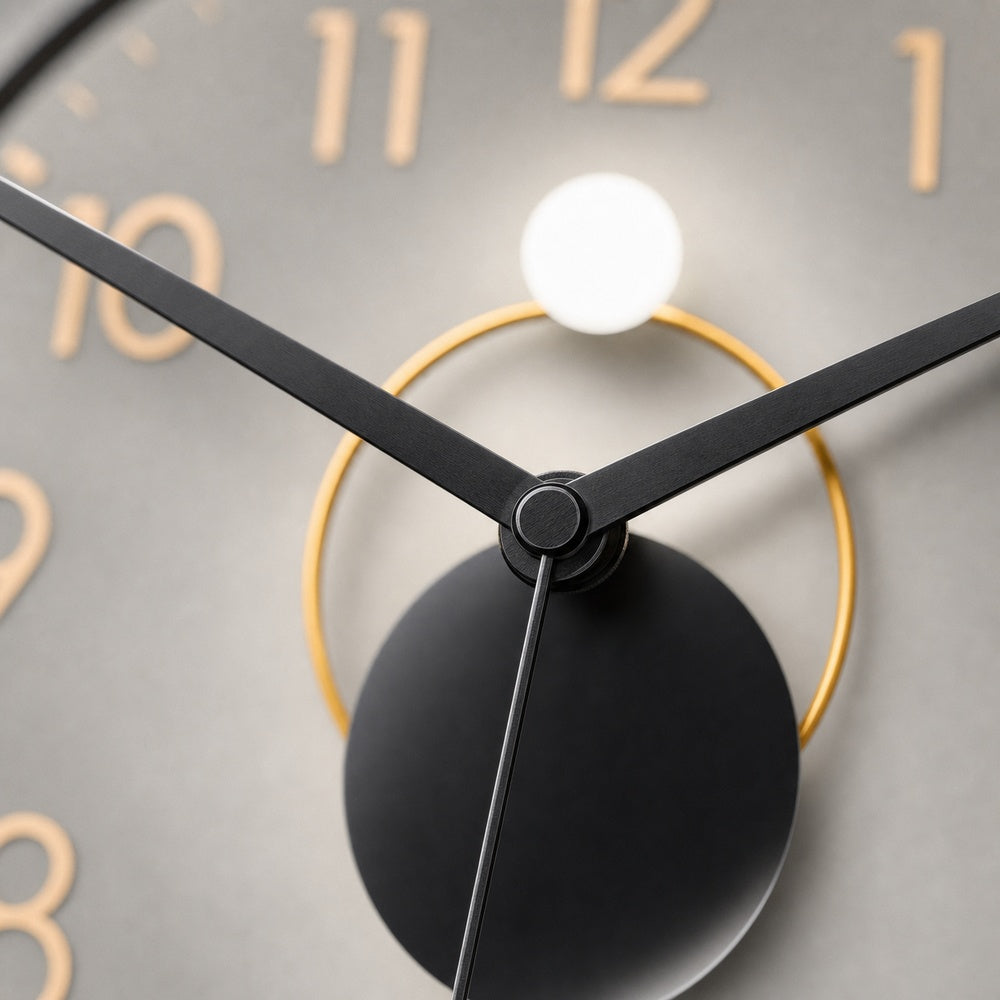 Modern Minimalist Wall Clock Shadow Effect