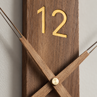 Wall Clock For Lounge Wood Rectangular