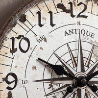 Royal Opera Antique Style Compass Rose Wall Clock