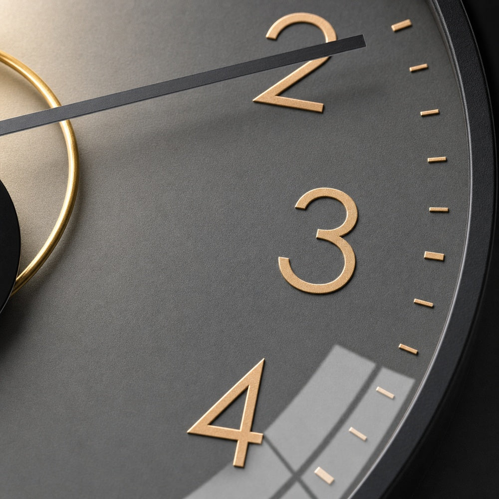 Modern Minimalist Wall Clock Shadow Effect