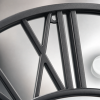 Modern Mirrored Wall Clock Silent