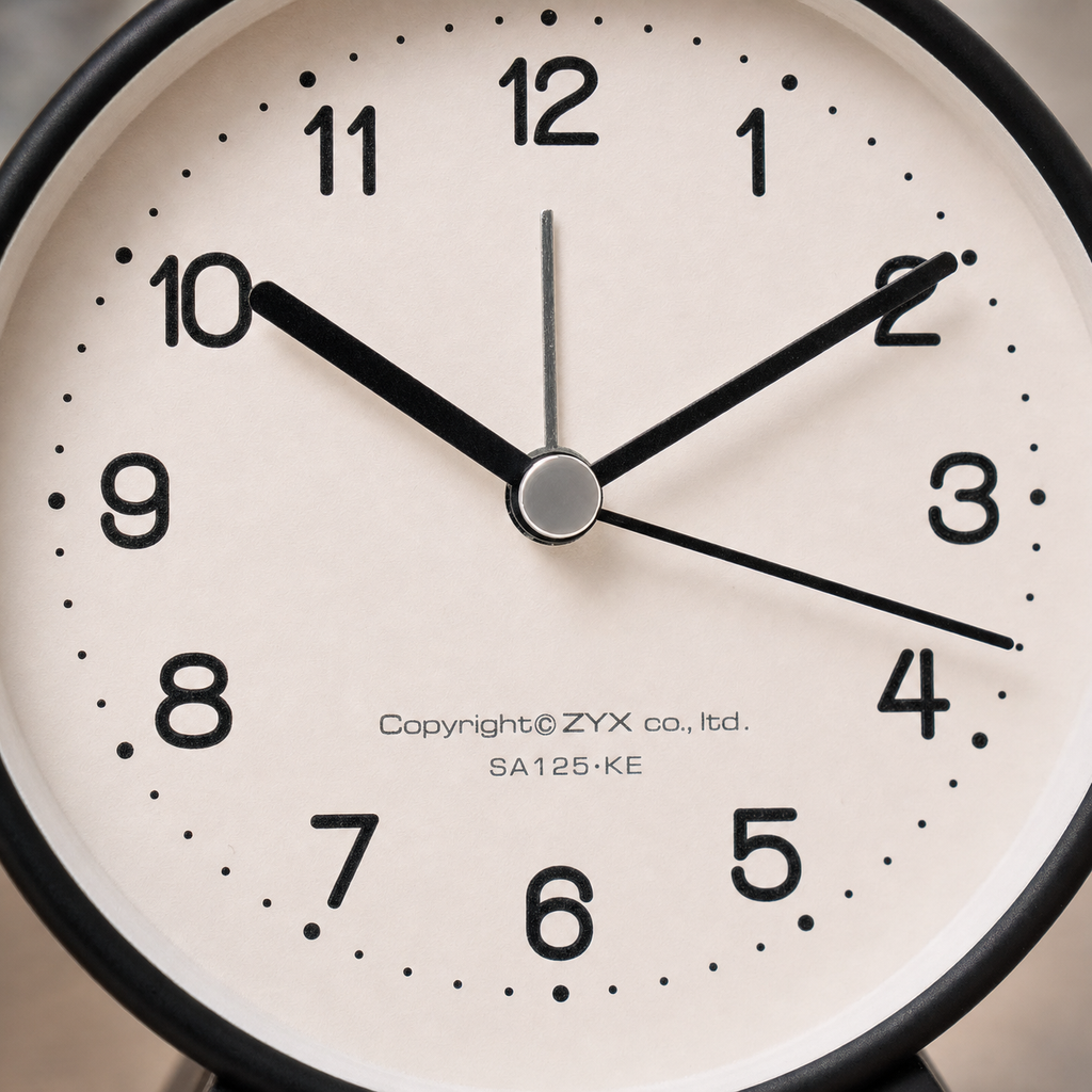 Classic Twin Bell Silent Alarm Clock