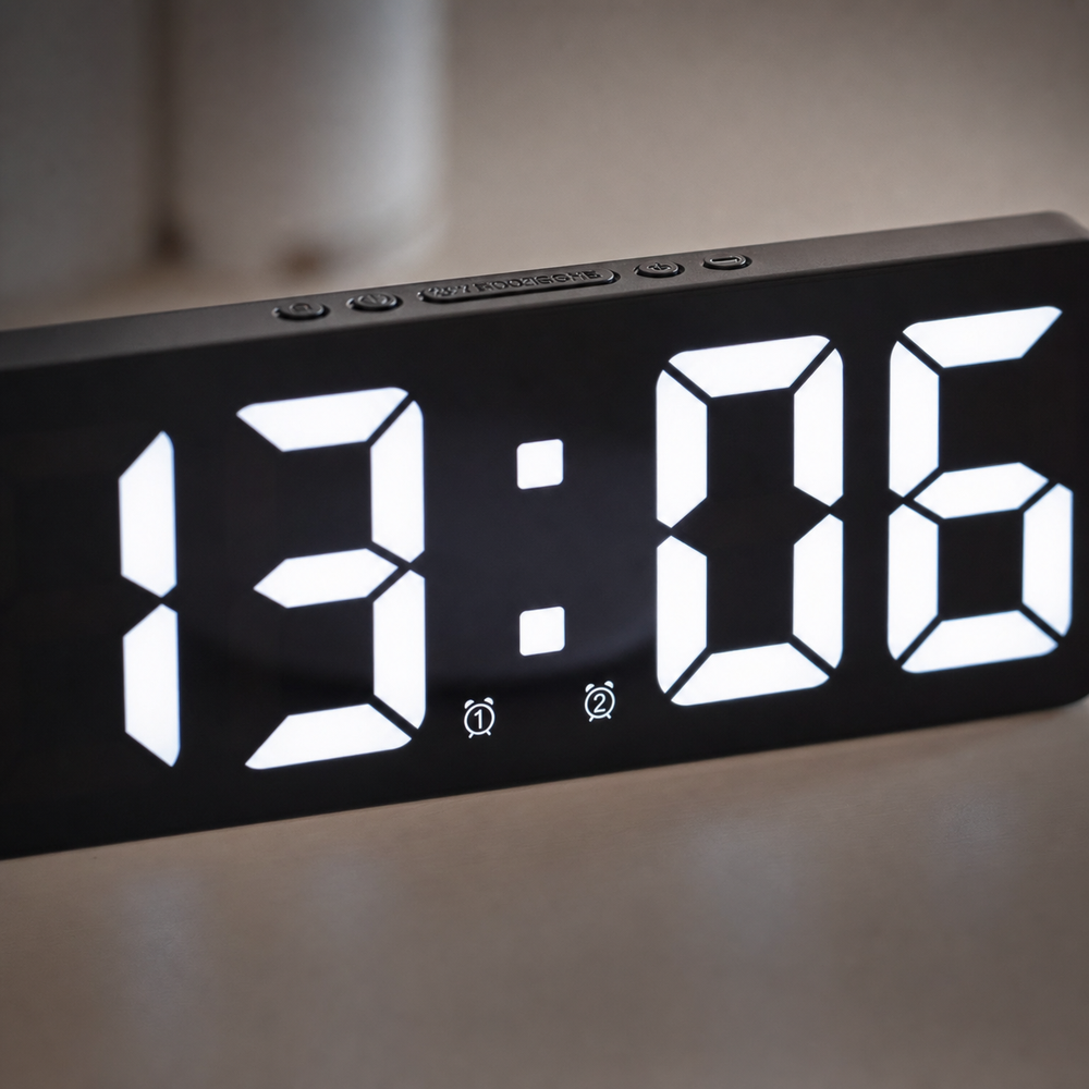 Alarm Clock Large Display For Seniors