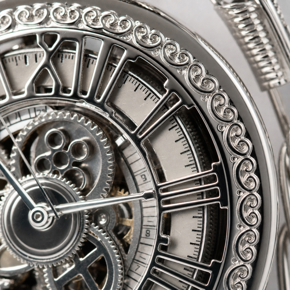 Vintage Skeleton Pocket Watch