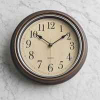 Vintage Silent Wall Clock Living Room